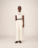 Printed 'merci' t-shirt ecru Papa_13152