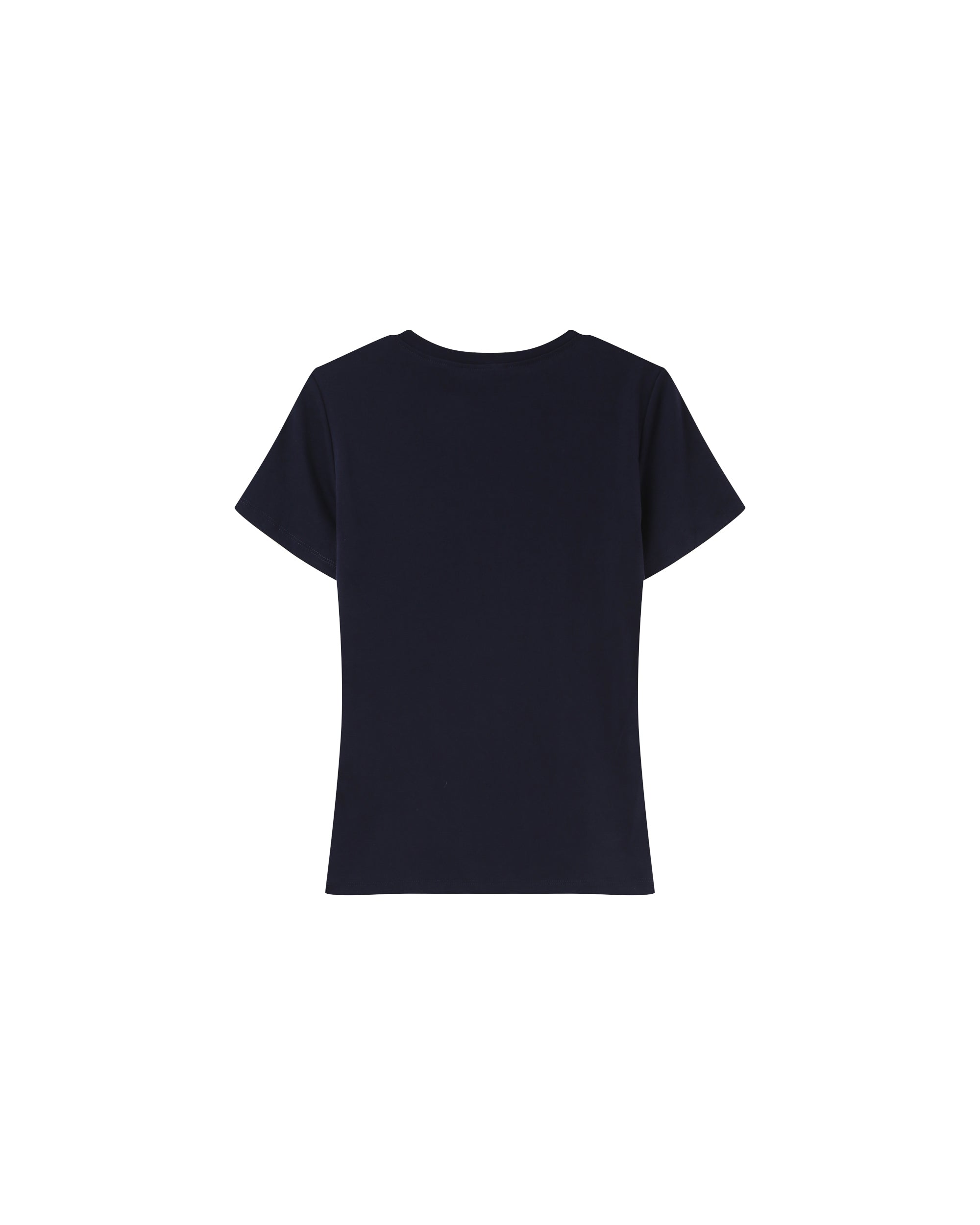 Printed 'merci' t-shirt navy Papa_13152