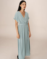 Long a-line dress bleu Papillon_13106
