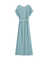 Long a-line dress bleu Papillon_13106