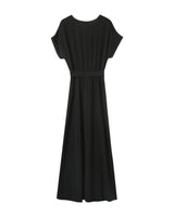 Long a-line dress black Papillon_13106