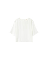 Loose round-neck top ecru Paprika_13181