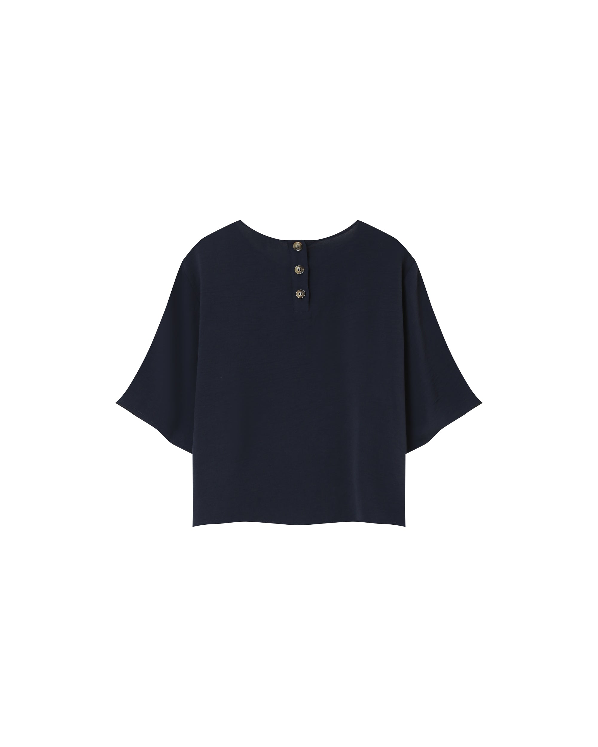Loose round-neck top navy Paprika_13181