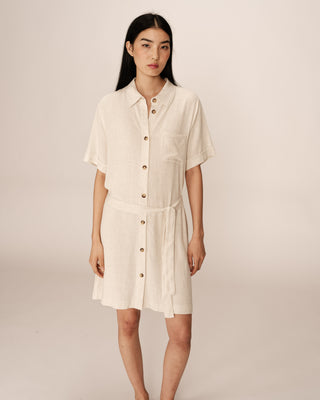 ROBE COURTE BEIGE PAQUITA
