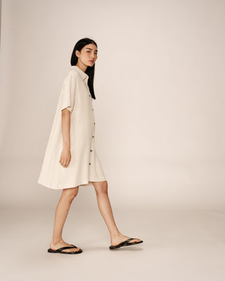 ROBE COURTE BEIGE PAQUITA
