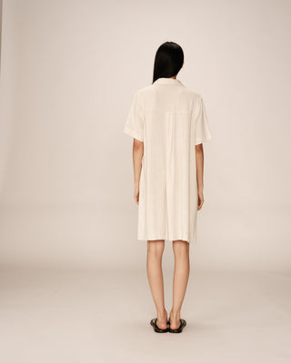 ROBE COURTE BEIGE PAQUITA