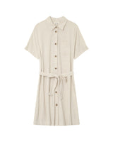 Wrap short dress beige Paquita_13101