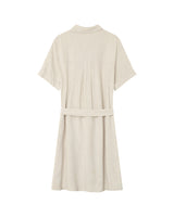 Wrap short dress beige Paquita_13101