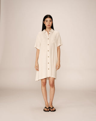 ROBE COURTE BEIGE PAQUITA