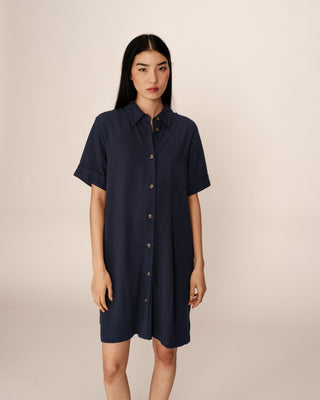 ROBE COURTE MARINE PAQUITA