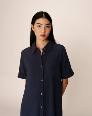 ROBE COURTE MARINE PAQUITA