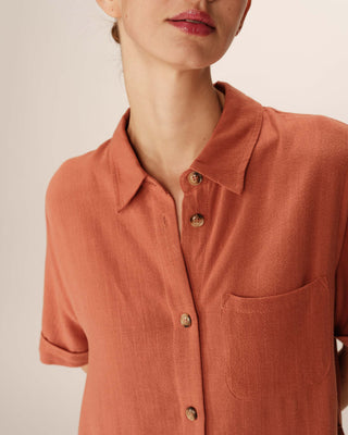 ROBE COURTE TERRACOTTA PAQUITA
