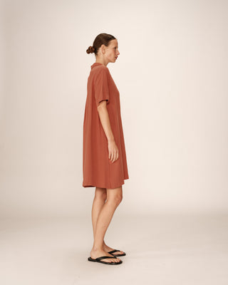 ROBE COURTE TERRACOTTA PAQUITA