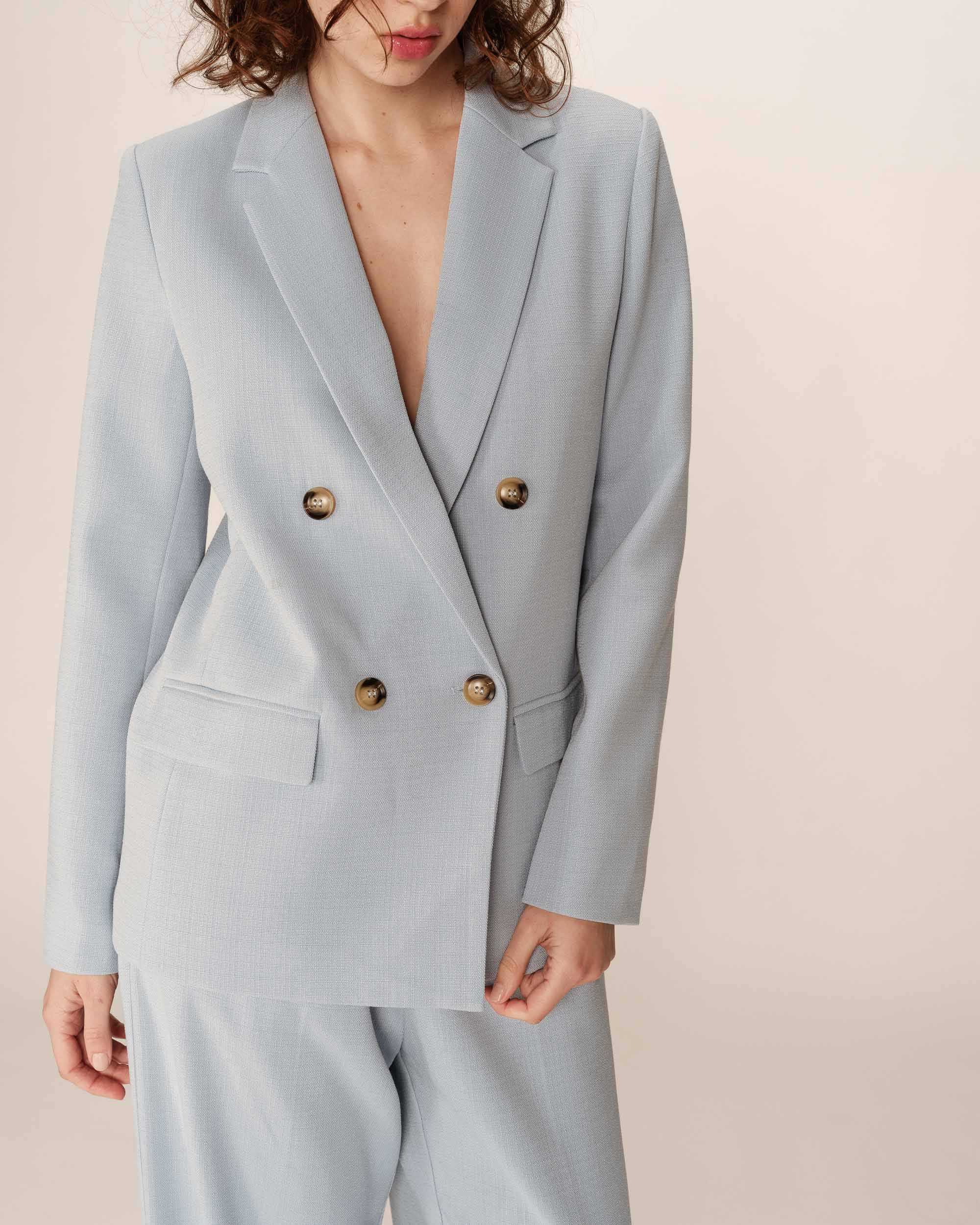 Straight blazer blue Parfaite