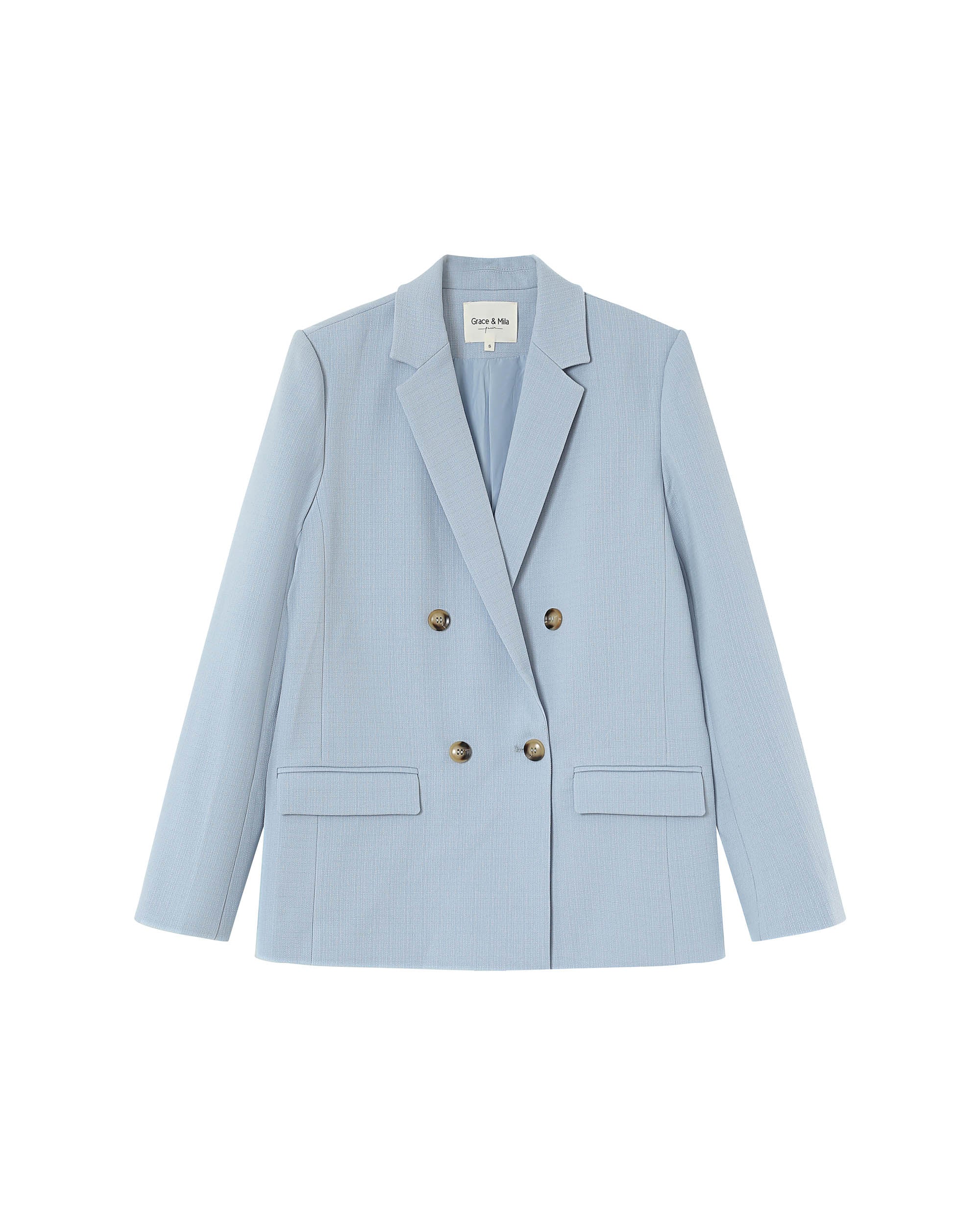 Straight blazer blue Parfaite