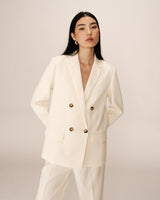 Straight blazer ecru Parfaite