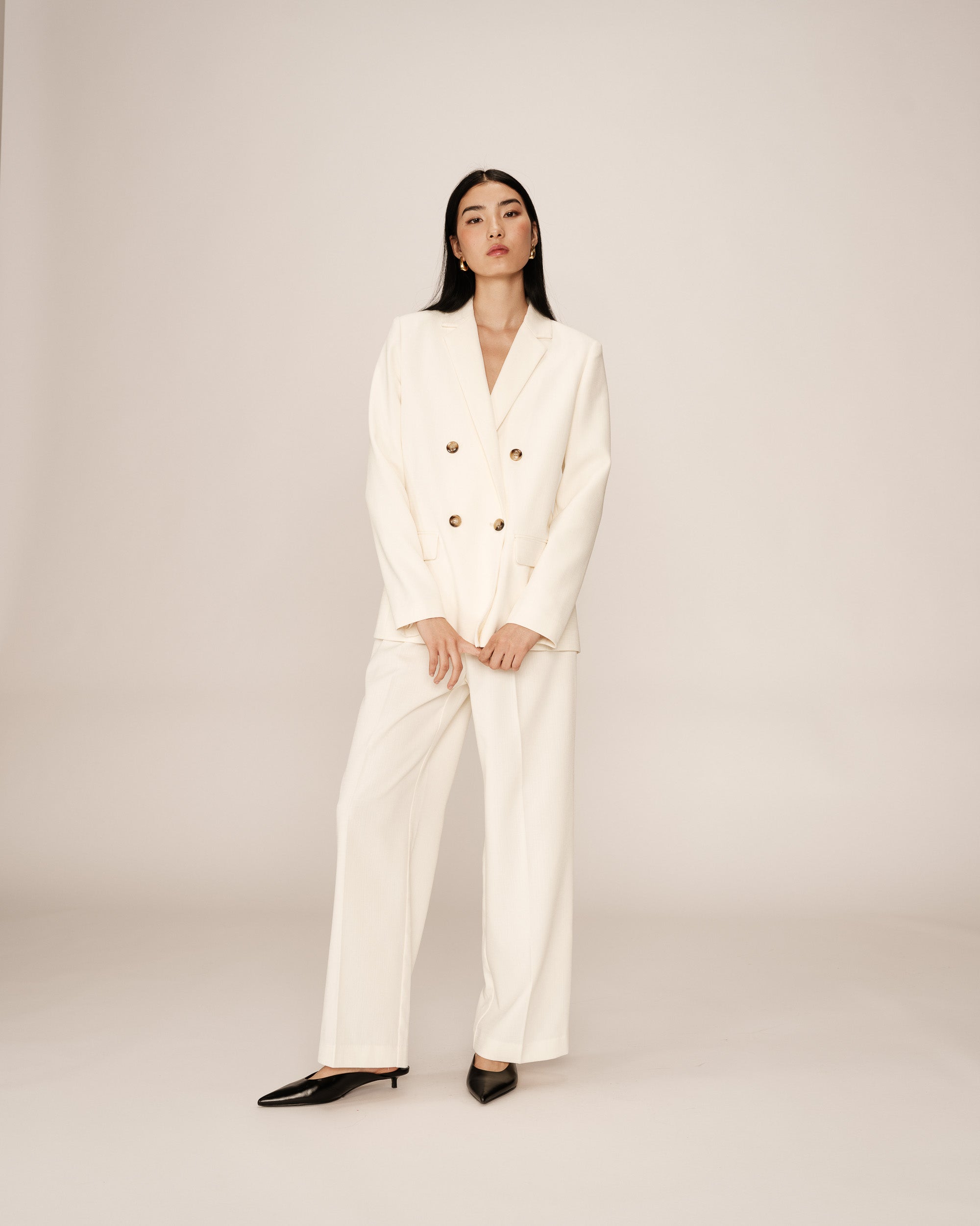 Straight blazer ecru Parfaite