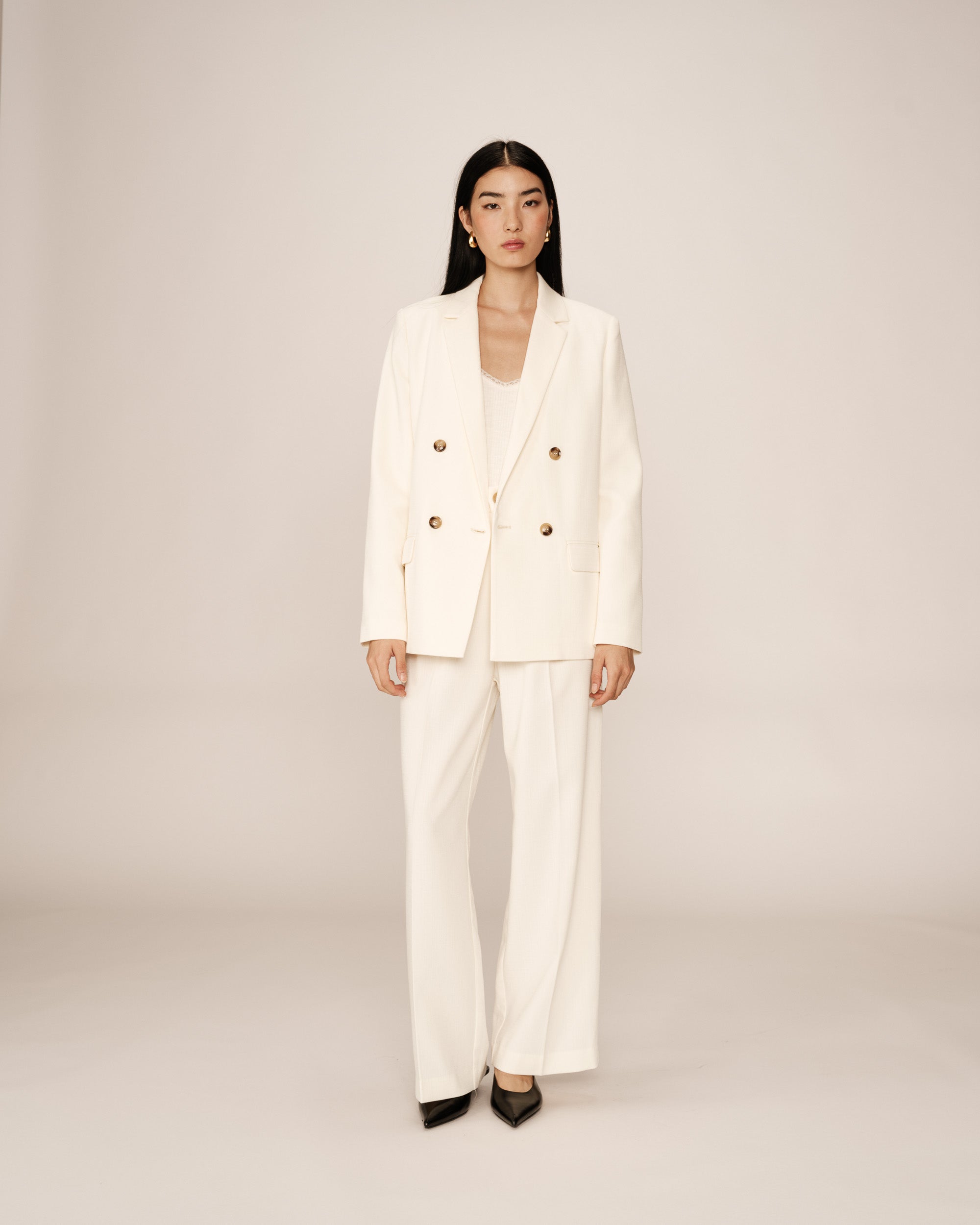 Straight blazer ecru Parfaite