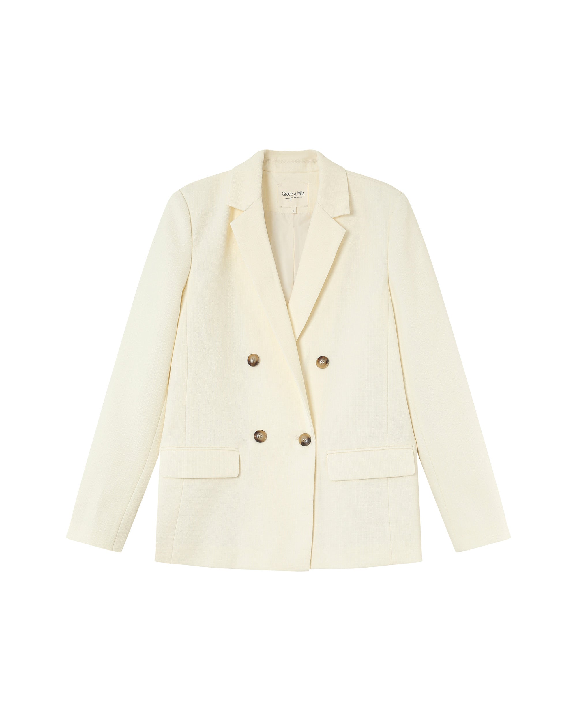 Straight blazer ecru Parfaite