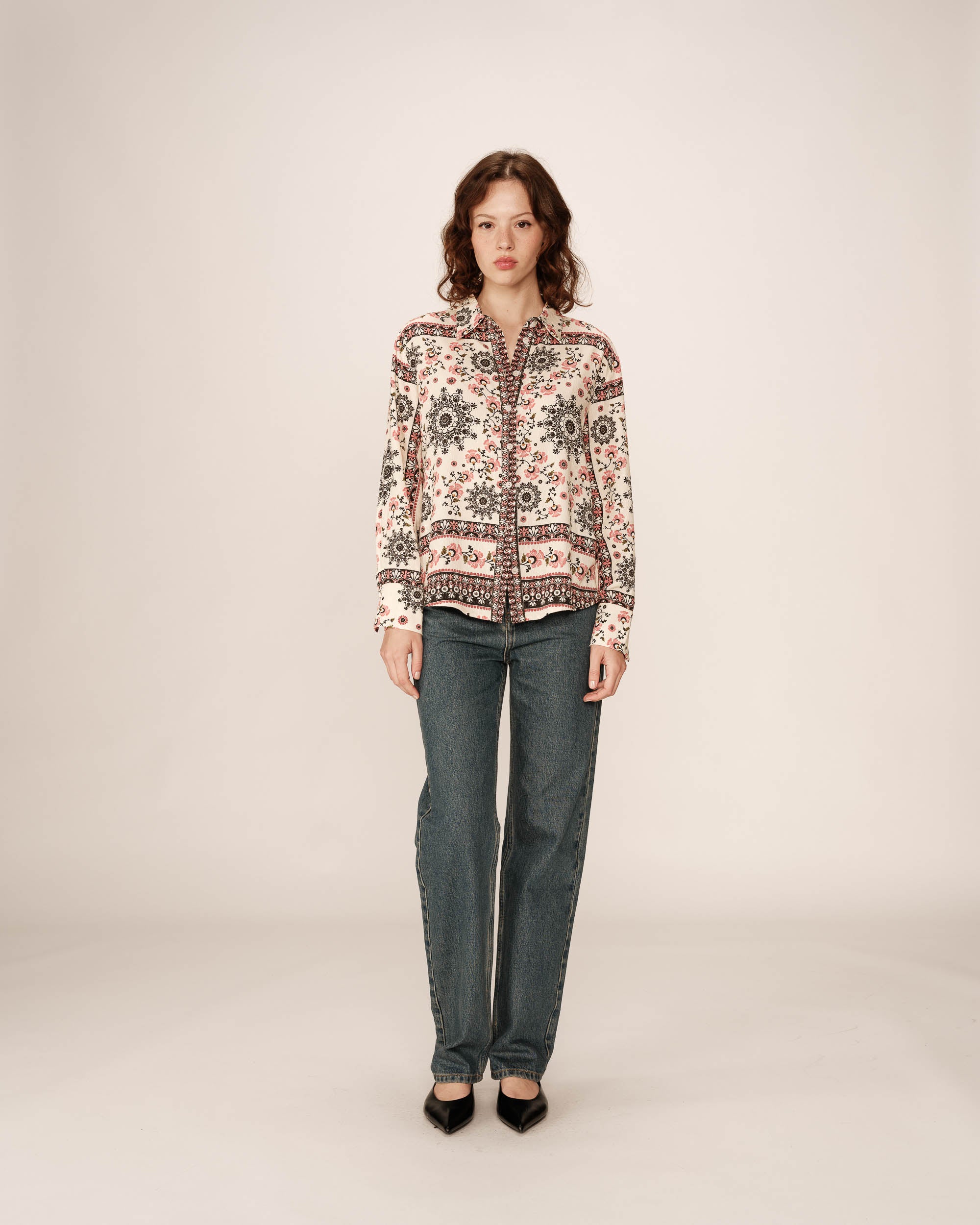 Bohemian shirt beige Pargo_13162