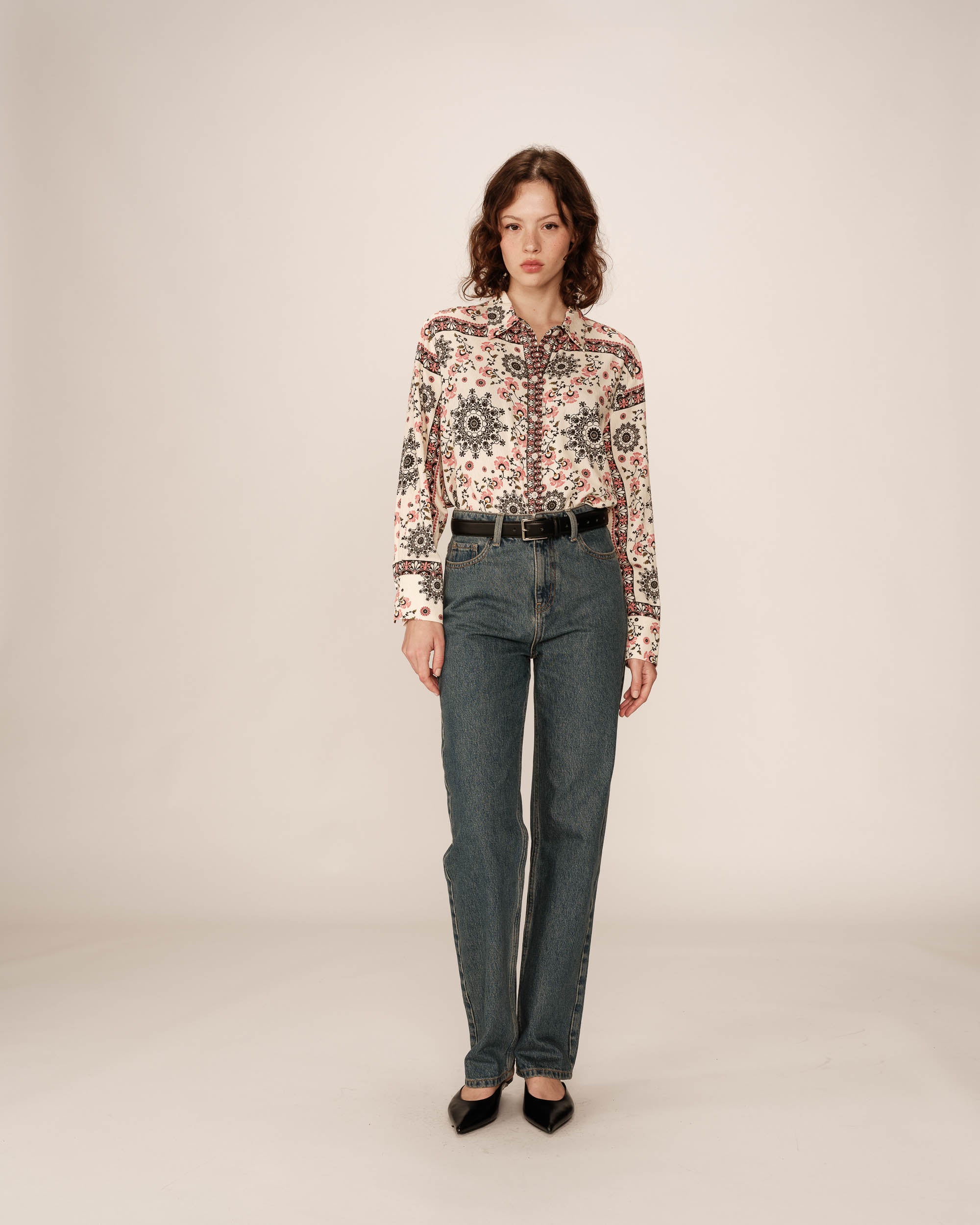 Bohemian shirt beige Pargo_13162