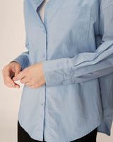 Oversized cotton shirt blue Paris_12950