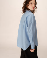 Oversized cotton shirt blue Paris_12950