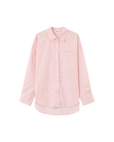 Chemise oversize en coton rose Paris