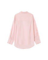 Chemise oversize en coton rose Paris