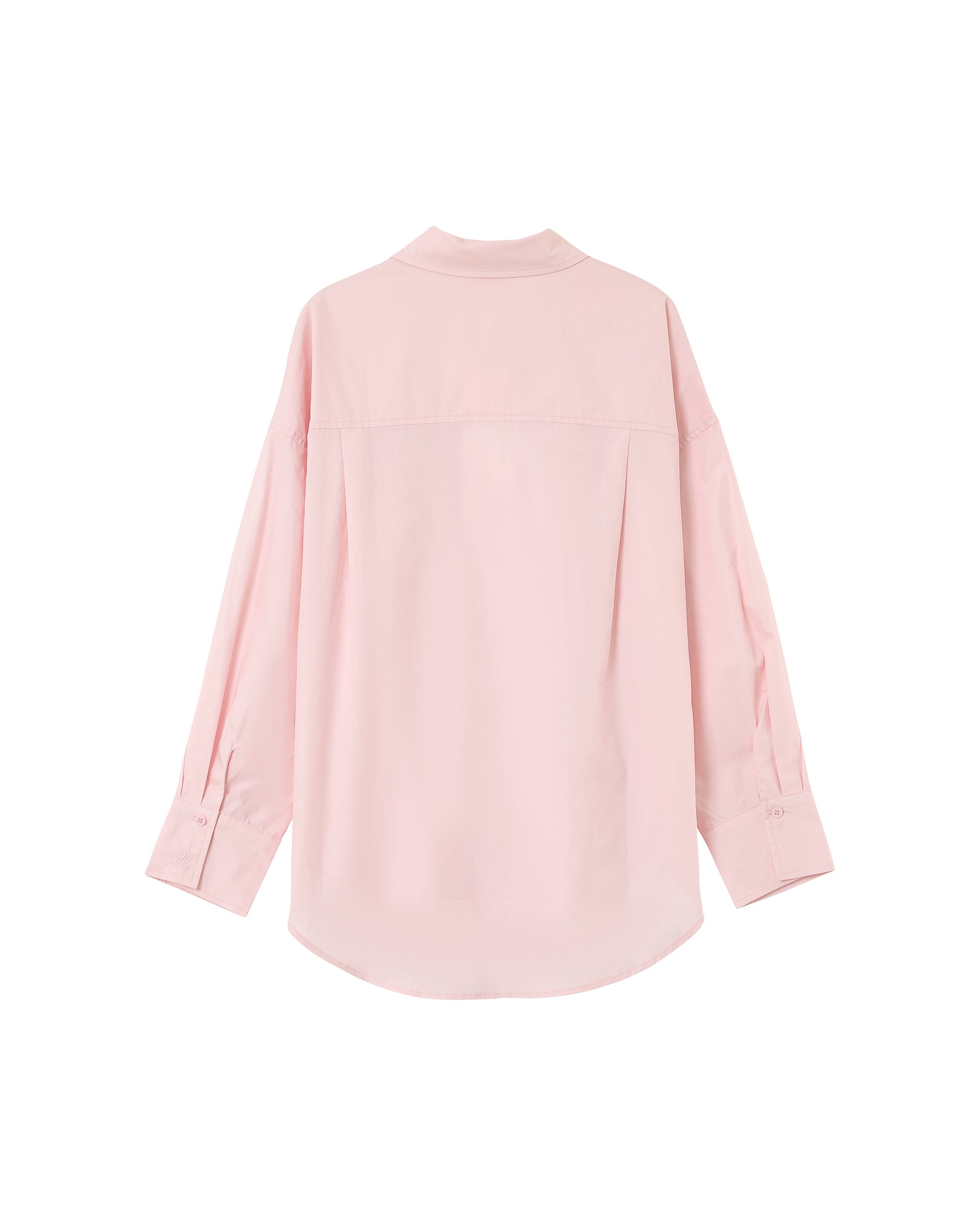 Chemise oversize en coton rose Paris