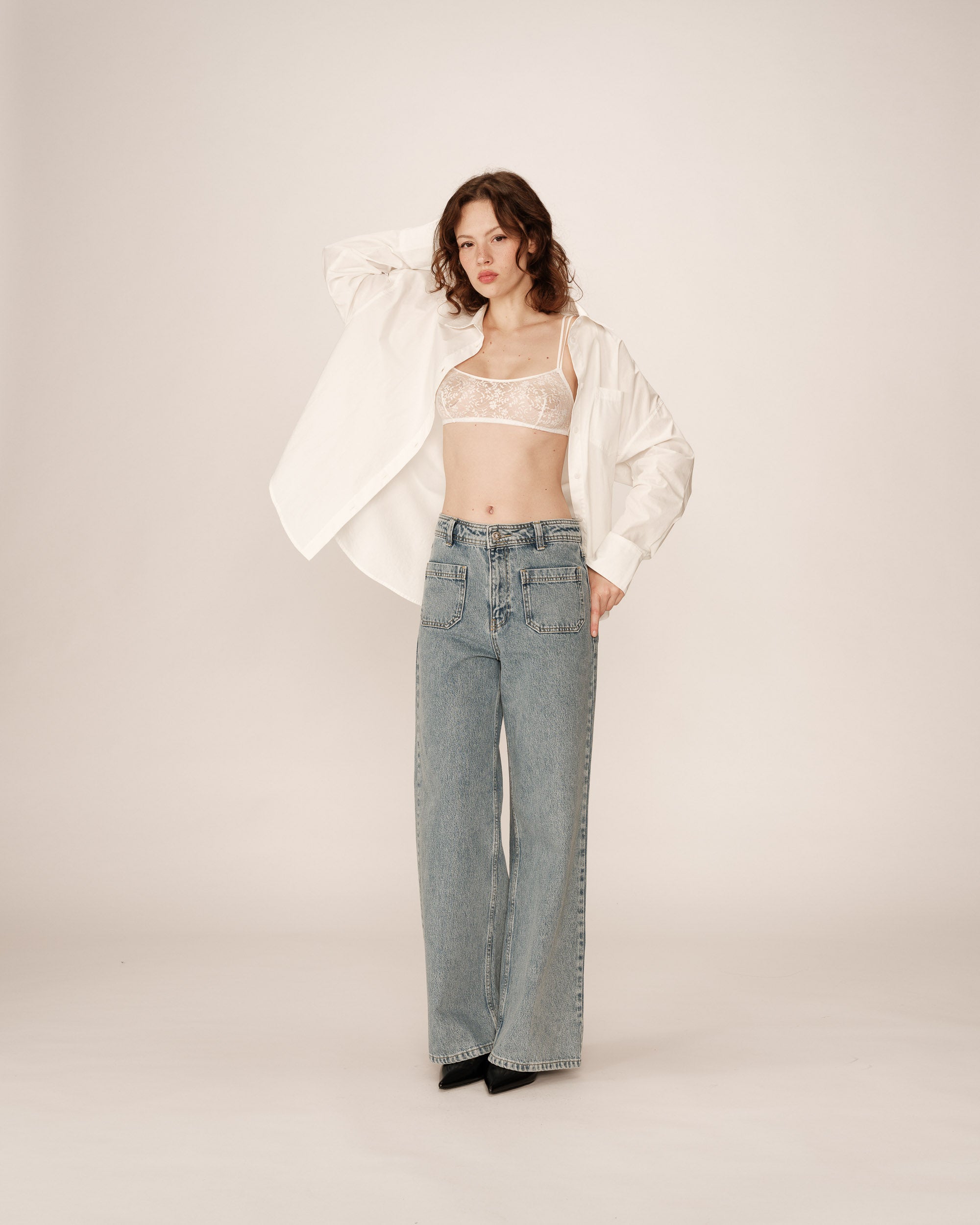 Brassiere en dentelle ecru Parker