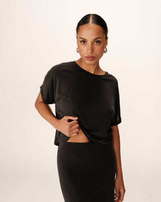 T-SHIRT ANTHRACITE TOP