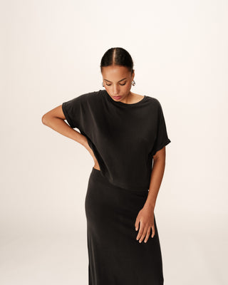 T-SHIRT ANTHRACITE TOP
