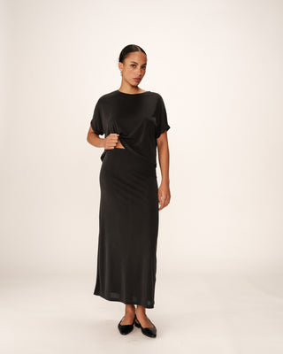 T-SHIRT ANTHRACITE TOP