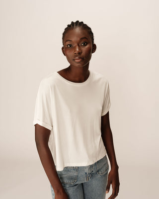T-SHIRT ECRU TOP