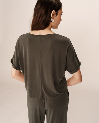 T-SHIRT KAKI TOP