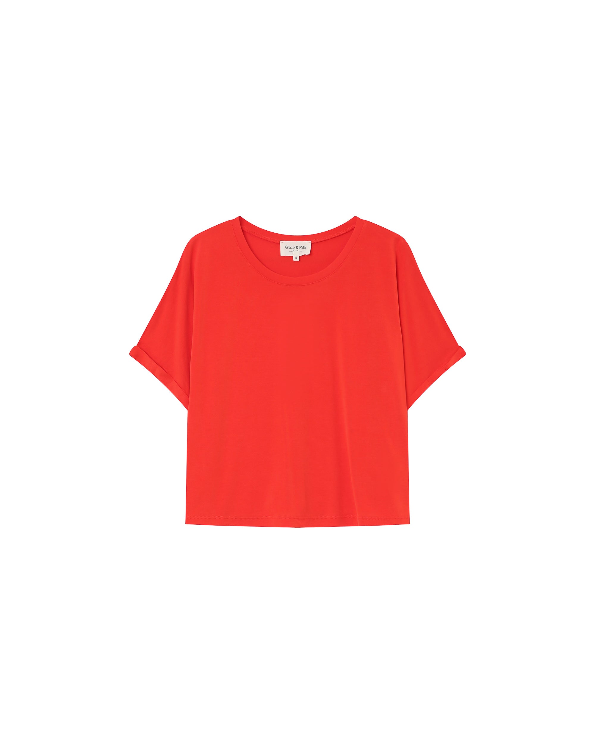 Loose flowy top red Parma_13117