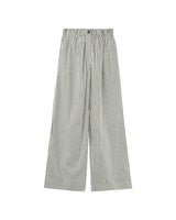 Pantalon large a rayures ecru Parmentier