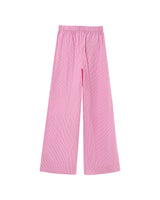 Pantalon large a rayures rose Parmentier