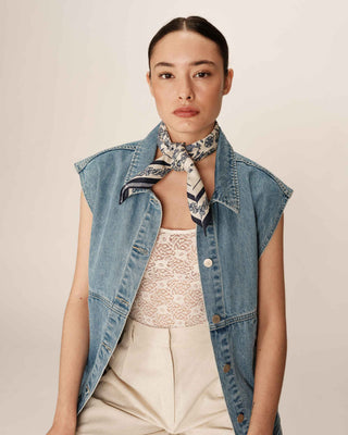 FOULARD BLEU PAROLE