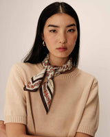 Patterned scarf pink Parole