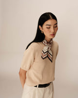 Patterned scarf pink Parole