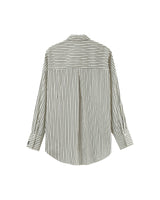 Chemise oversize a rayures ecru Parsons