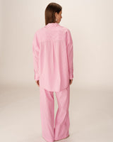 Chemise oversize a rayures rose Parsons
