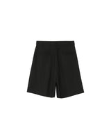 Pleated bermuda shorts black Pastel