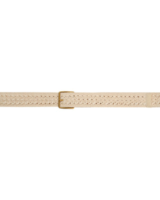 CEINTURE ECRU PASTILLE