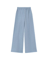 Pantalon large a rayures bleu Patine