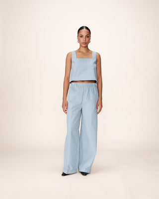 PANTALON BLEU PATINE