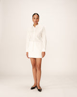 Fitted shirt ecru Pattern_12951