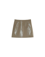 Vinyl mini skirt beige Patti_12961